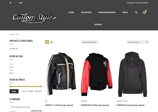 Jacket Customization Software