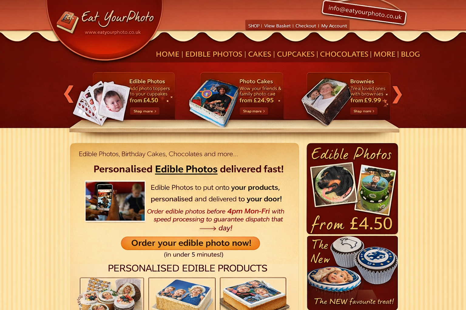 Online Cake Customization Tool
